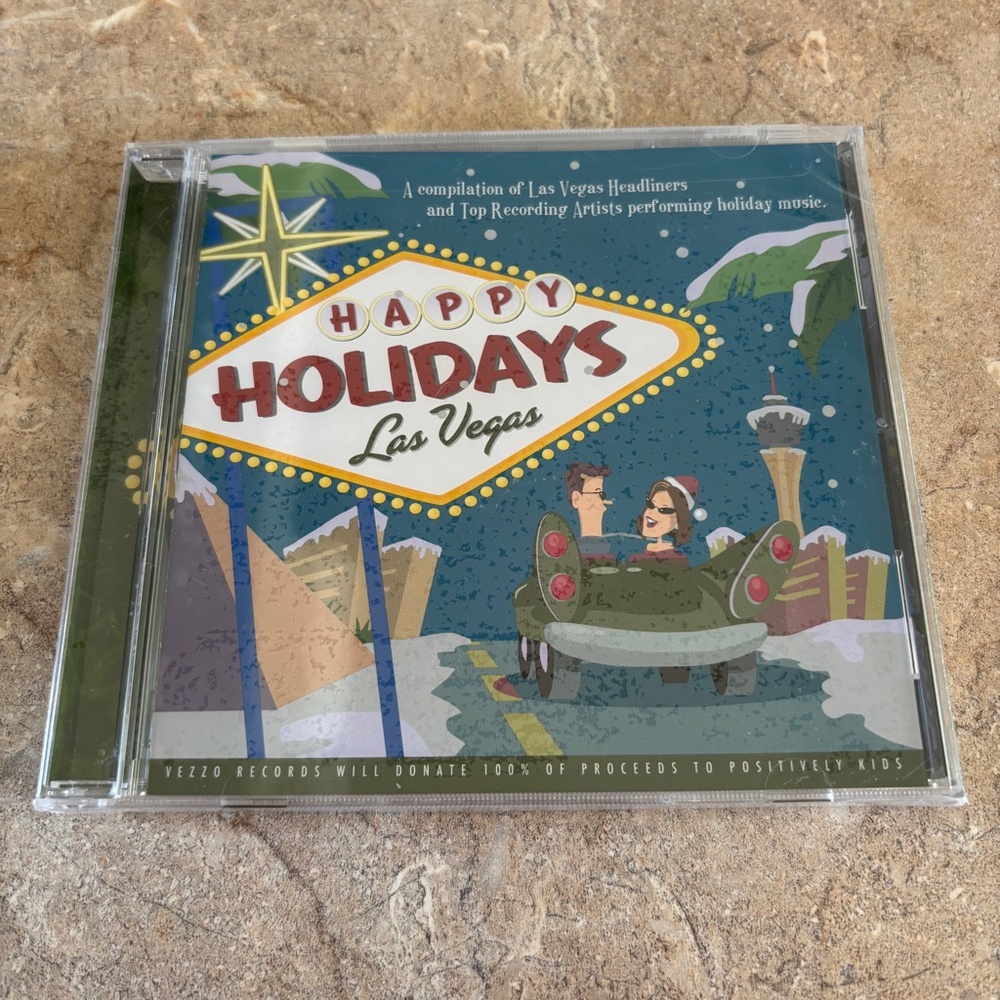 Happy Holidays Las Vegas CD Headliners Recording Artists Christmas Vintage NWOT